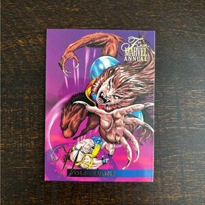 1995 Marvel Flair Annual Wolfsbane Trading Card
